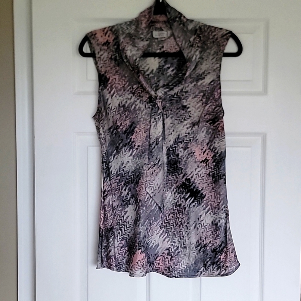 Pink and Gray Blouse